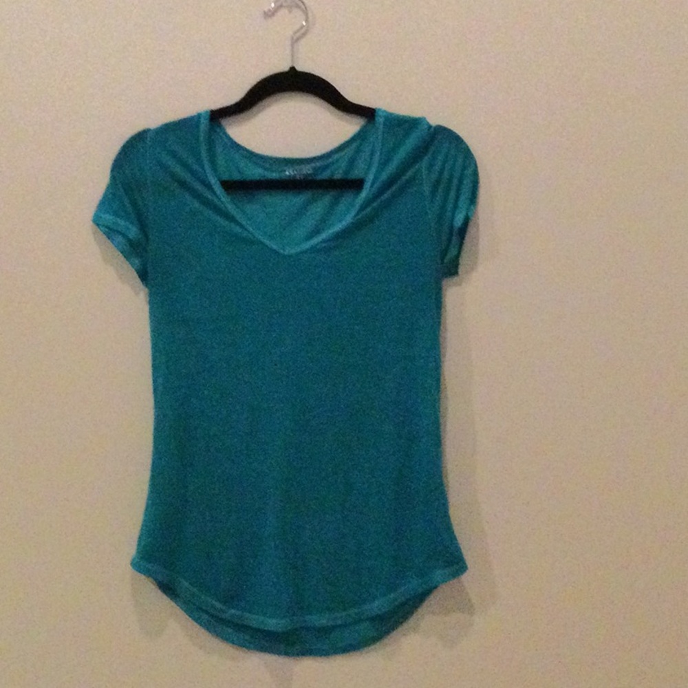 Women’s Teal V-Neck Short Sleeve Top